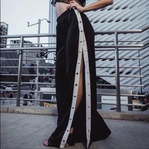 Forever 21 Wide Leg Snap Button Pants